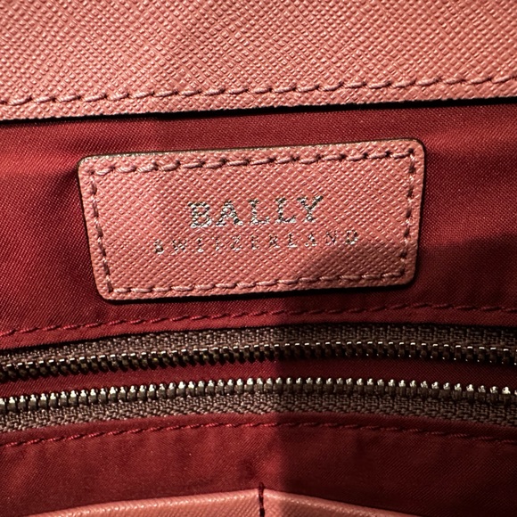 Bally Supra Large Tote – Rosehaze Pink with Signature Stripe – Made in Italy - Picture 12 of 16